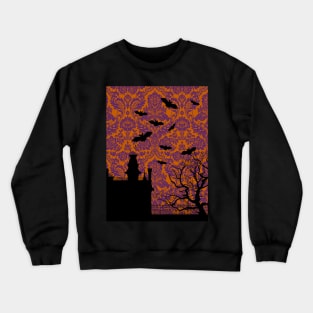 Ghotic Seamless Pattern - Addams Family House Crewneck Sweatshirt